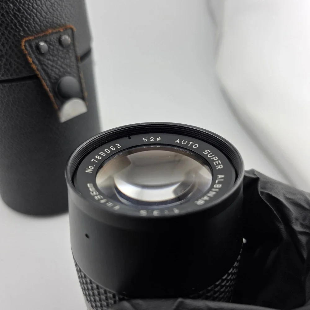 Auto Super Albinar 1:3.5 f=135mm Camera Lens PK Mount with Case‎ Vintage